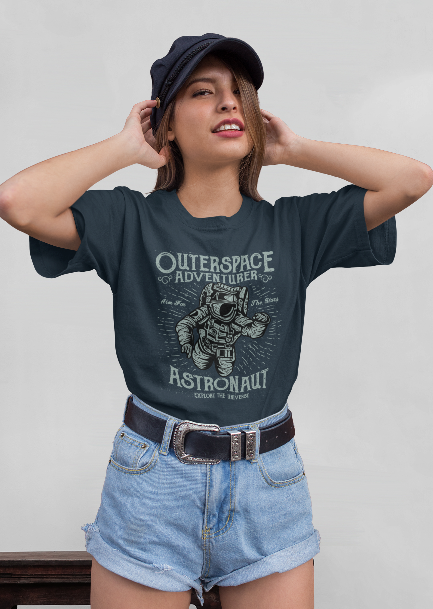 Aventurero espacial astronauta - Camiseta unisex de manga corta de algodón orgánico para adultos Creator T-Shirt 2.0 ST/ST SH