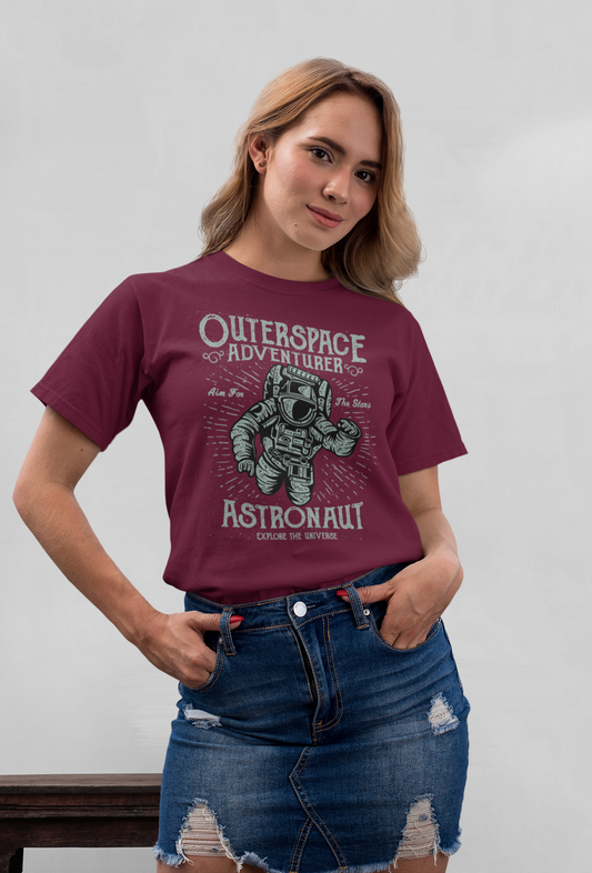 Aventurero espacial astronauta - Camiseta unisex de manga corta de algodón orgánico para adultos Creator T-Shirt 2.0 ST/ST SH