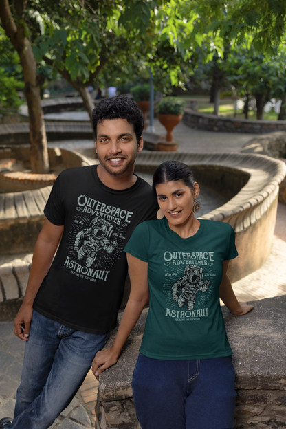 Aventurero espacial astronauta - Camiseta unisex de manga corta de algodón orgánico para adultos Creator T-Shirt 2.0 ST/ST SH