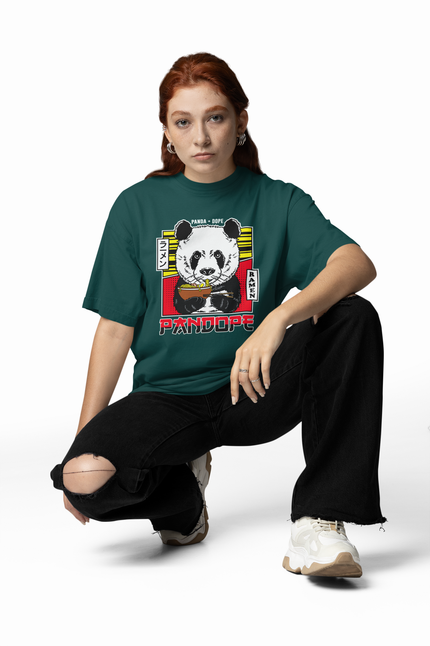 PANDOPE Streetwear Frontprint - Freestyler Bio Oversized Unisex T-Shirt Erwachsenen SH