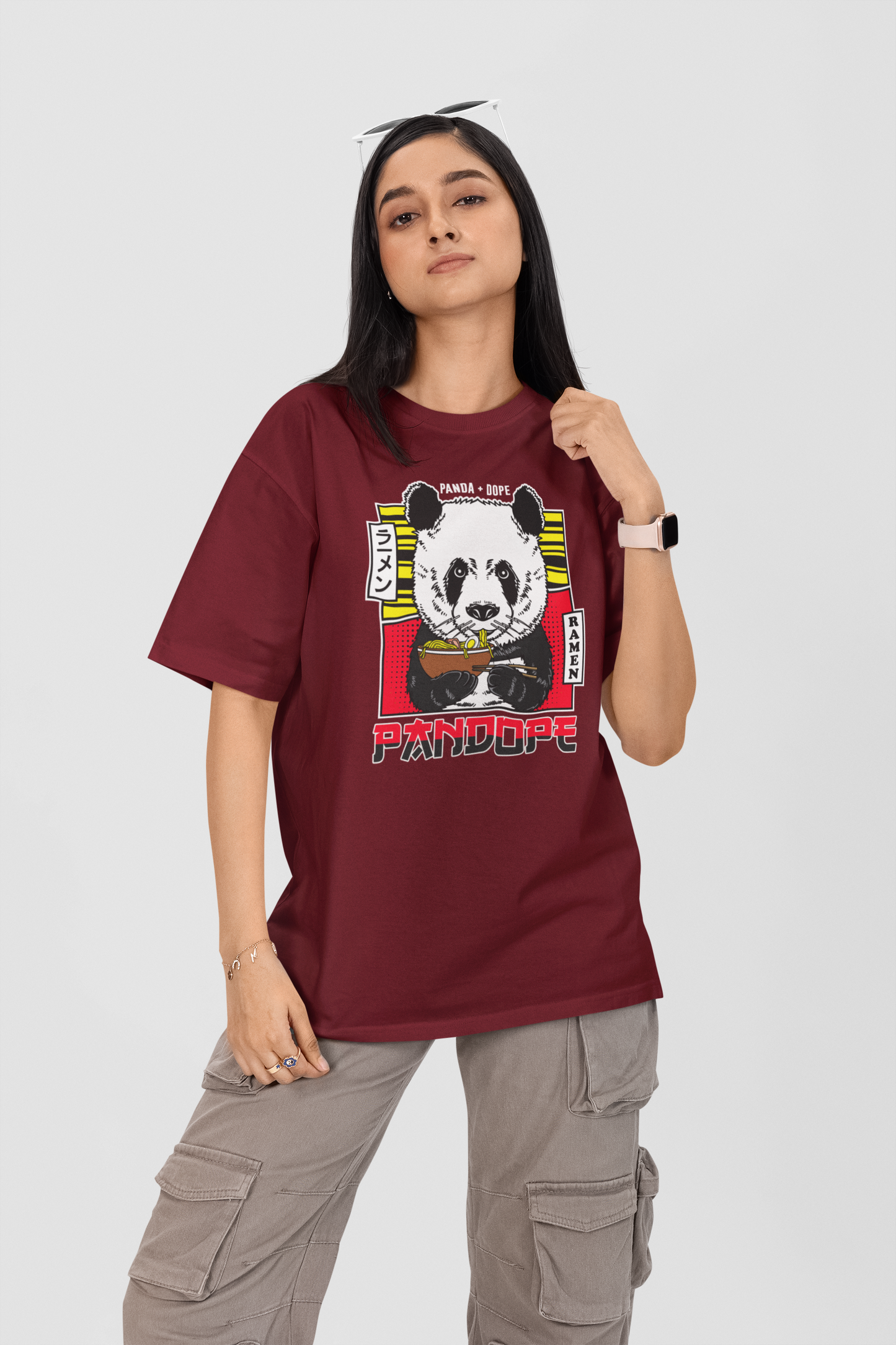 PANDOPE Streetwear Frontprint - Freestyler Bio Oversized Unisex T-Shirt Erwachsenen SH