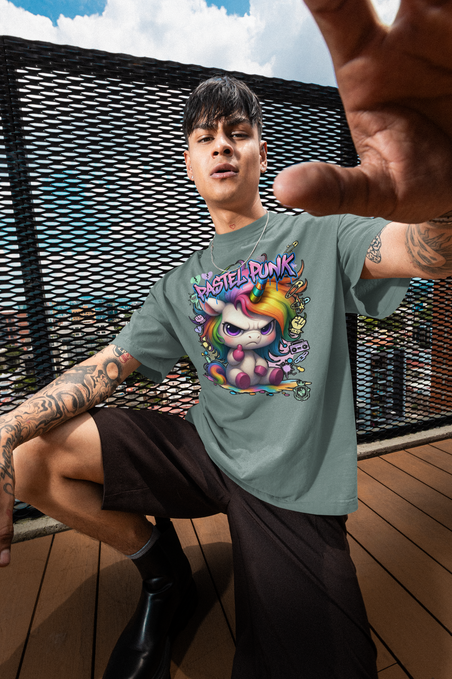 PASTEL PANK URBAN STYLE Kryot Streetwear - Creator Unisex Bio T-Shirt Erwachsenen SH