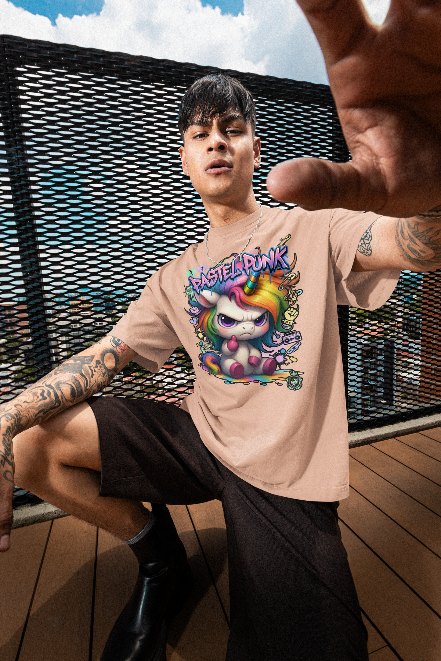 PASTEL PANK URBAN STYLE Kryot Streetwear - Creator Unisex Bio T-Shirt Erwachsenen SH