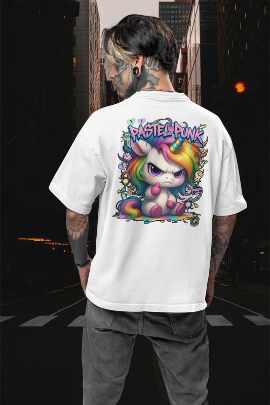 PASTEL PUNK URBAN STYLE Kryot Streetwear Backprint - Freestyler Bio Oversized Unisex T-Shirt Erwachsenen SH