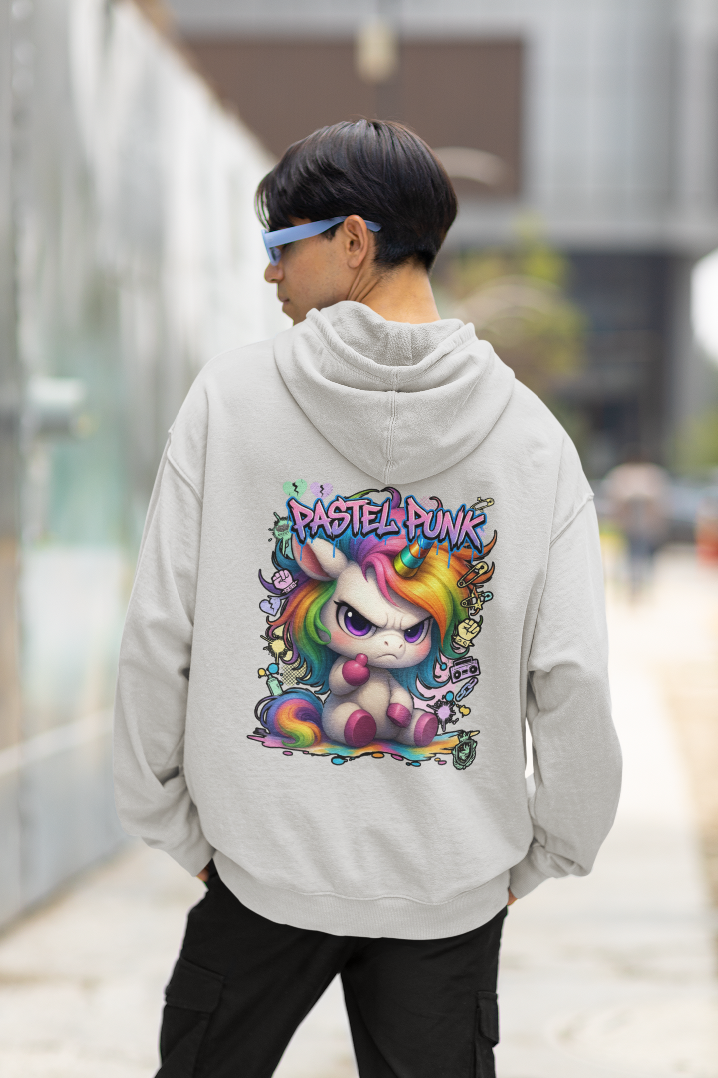 PASTEL PUNK URBAN STYLE Kryot Streetwear - Slammer Bio Oversized Unisex Hoodie Erwachsenen SH