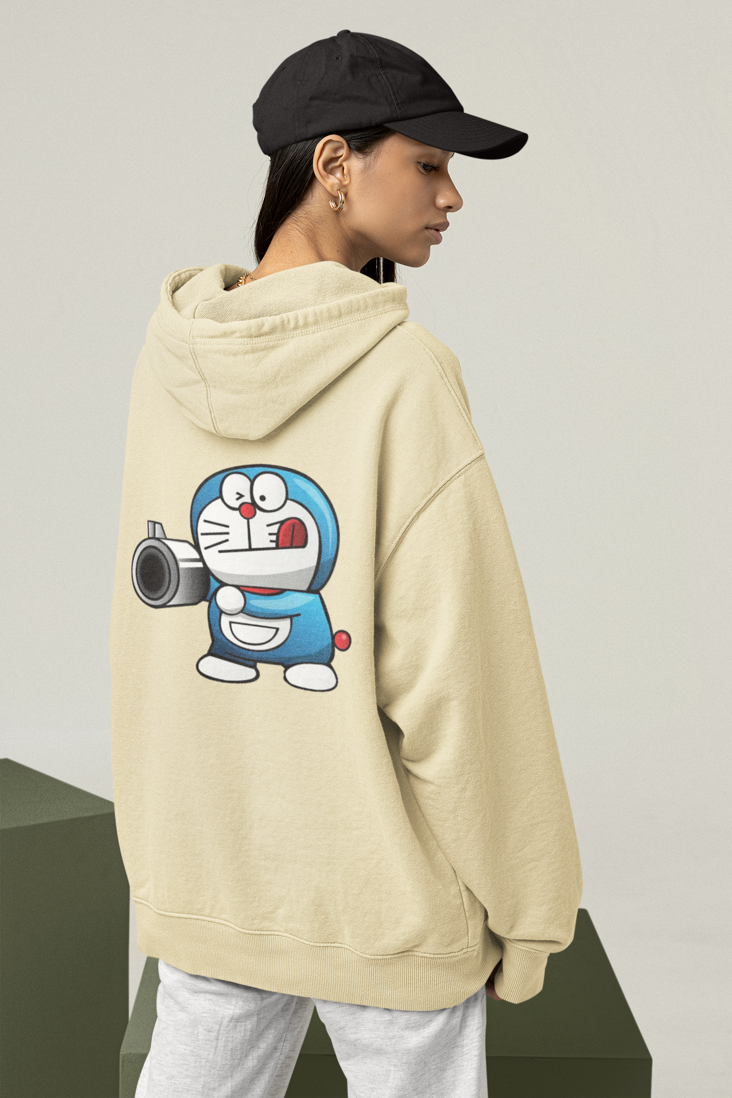 Sudadera unisex extragrande orgánica Slammer con estampado de ropa de calle PISTOLERO para adultos SH - Sudadera unisex extragrande orgánica 2.0