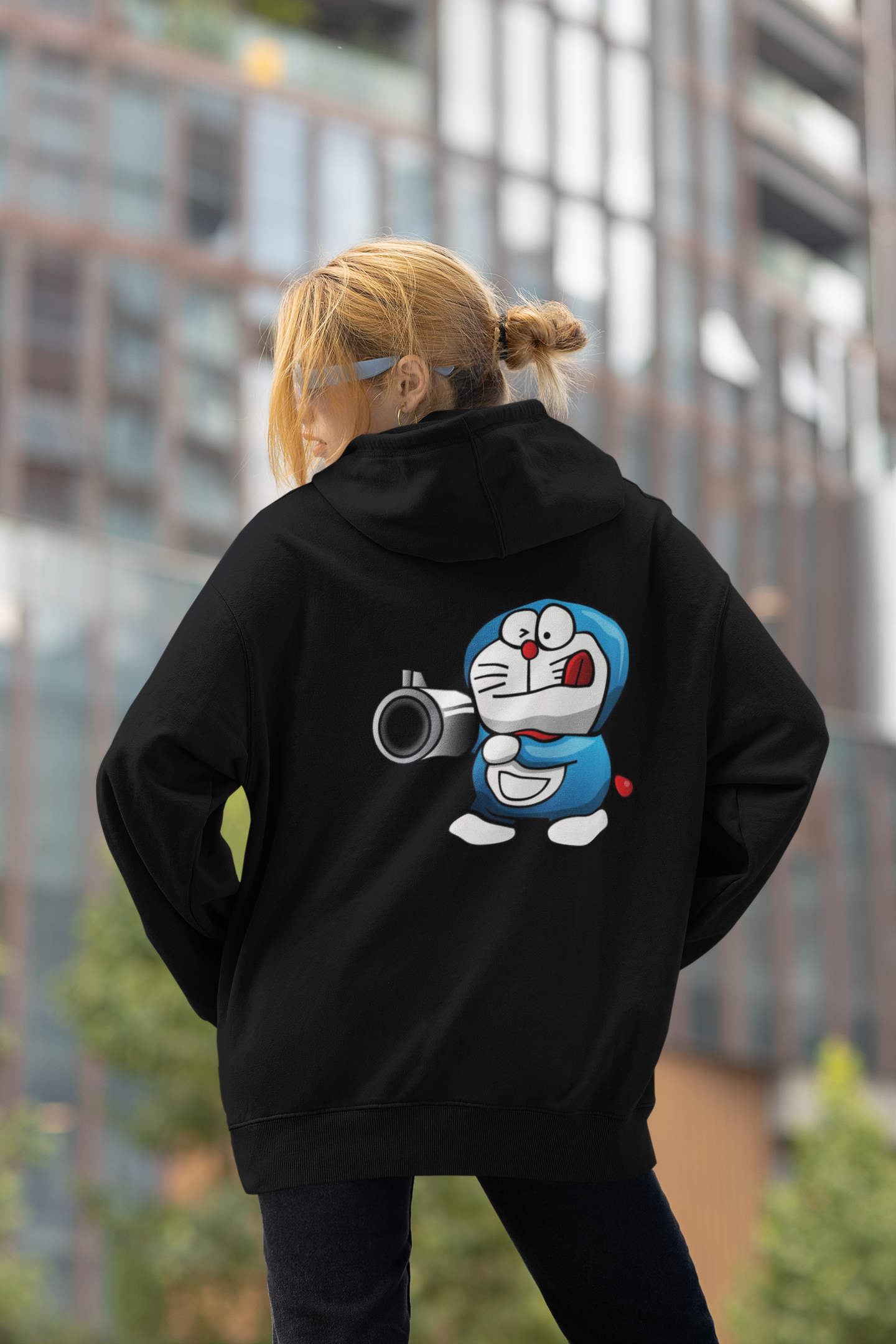 Sudadera unisex extragrande orgánica Slammer con estampado de ropa de calle PISTOLERO para adultos SH - Sudadera unisex extragrande orgánica 2.0