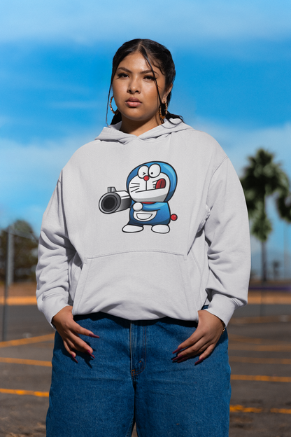 PISTOLERO streetwear estampado frontal - Sudadera con capucha unisex extragrande orgánica Slammer para adultos SH - Sudadera con capucha extragrande orgánica unisex 2.0