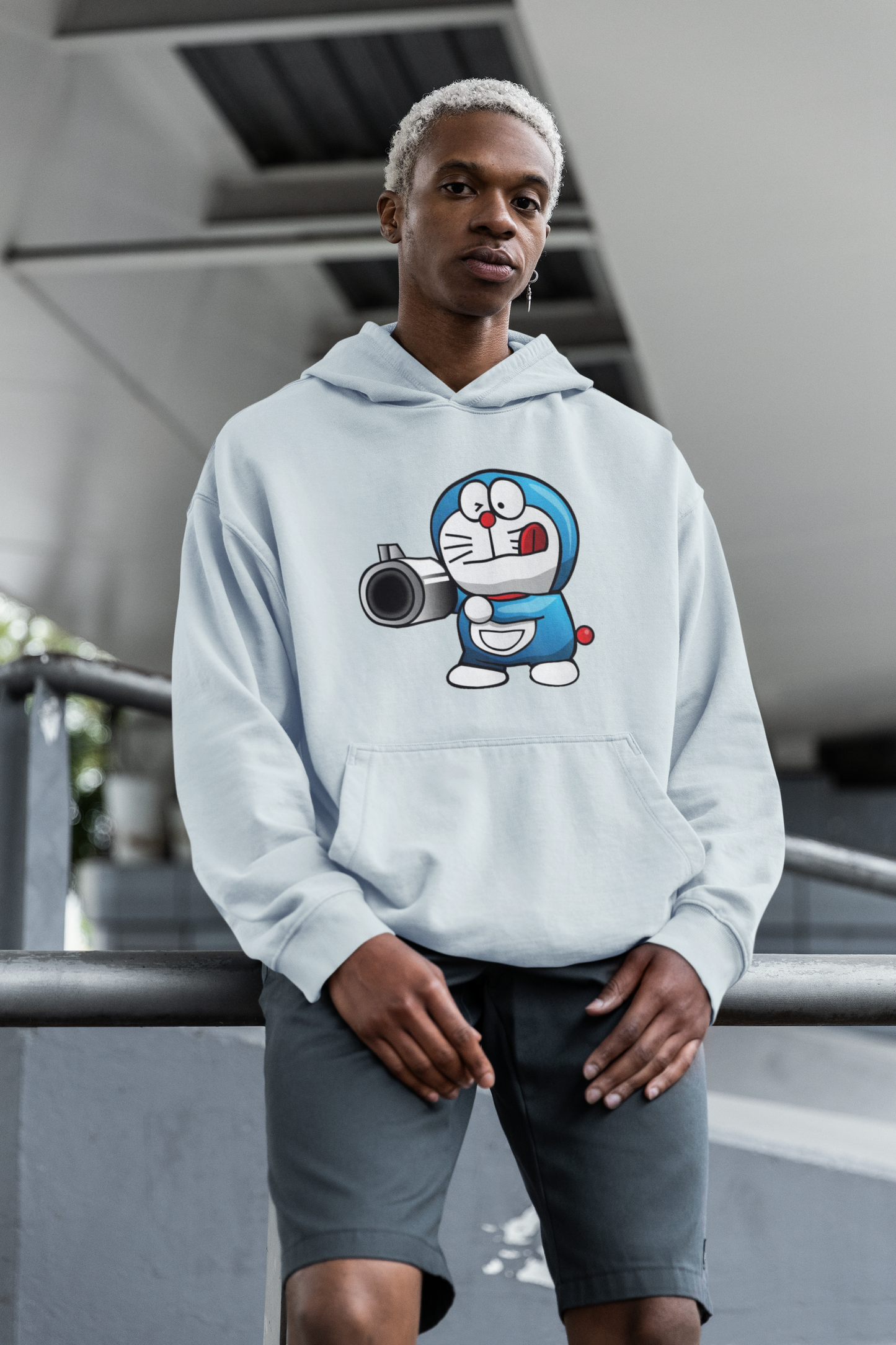 PISTOLERO streetwear estampado frontal - Sudadera con capucha unisex extragrande orgánica Slammer para adultos SH - Sudadera con capucha extragrande orgánica unisex 2.0