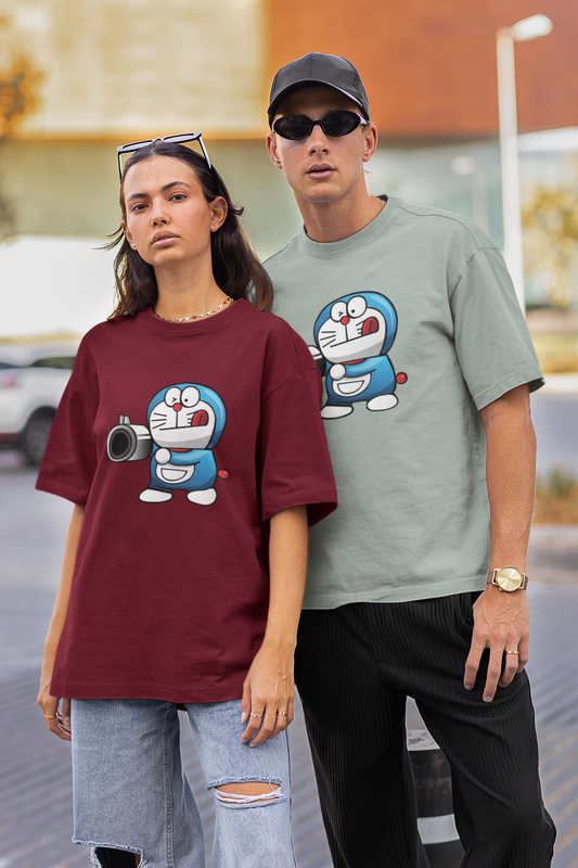 PISTOLERO Streetwear Frontprint - Freestyler Bio Oversized Unisex T-Shirt Erwachsenen SH