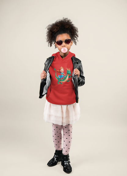 Prinzessin reitet auf Drache Kinder Hoodie Pullover Bio Baumwolle Hochwertig Langlebig - Mini Cruiser Hoodie 2.0 ST/ST SH