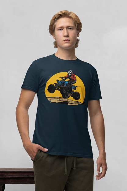 Camiseta unisex de manga corta de algodón orgánico para adultos Quad Off-Road Sun - Creator T-Shirt 2.0 ST/ST SH