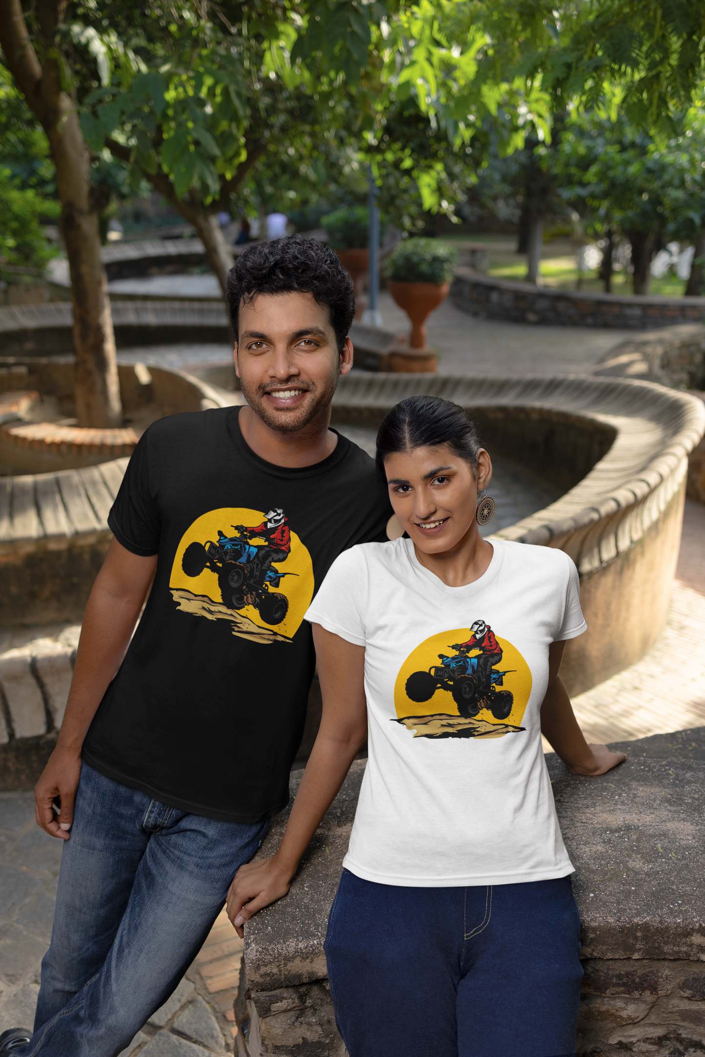 Camiseta unisex de manga corta de algodón orgánico para adultos Quad Off-Road Sun - Creator T-Shirt 2.0 ST/ST SH