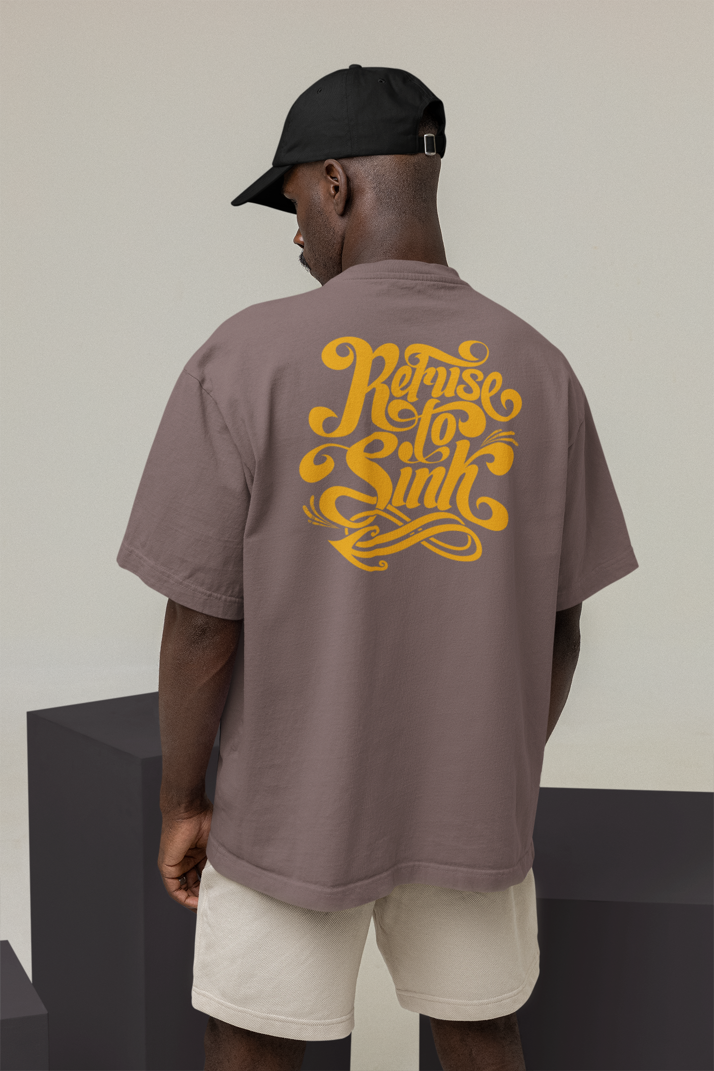 REFUSE TO SINK Streetwear Backprint - Freestyler Bio Oversized Unisex T-Shirt Erwachsene SH
