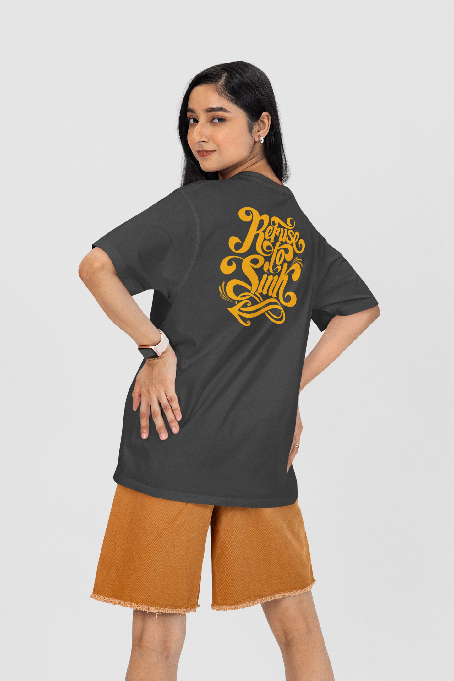 REFUSE TO SINK Streetwear Backprint - Freestyler Bio Oversized Unisex T-Shirt Erwachsene SH