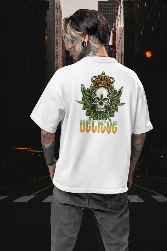 RELIEVE Streetwear Backprint - Freestyler Bio Oversized Unisex T-Shirt Erwachsenen SH