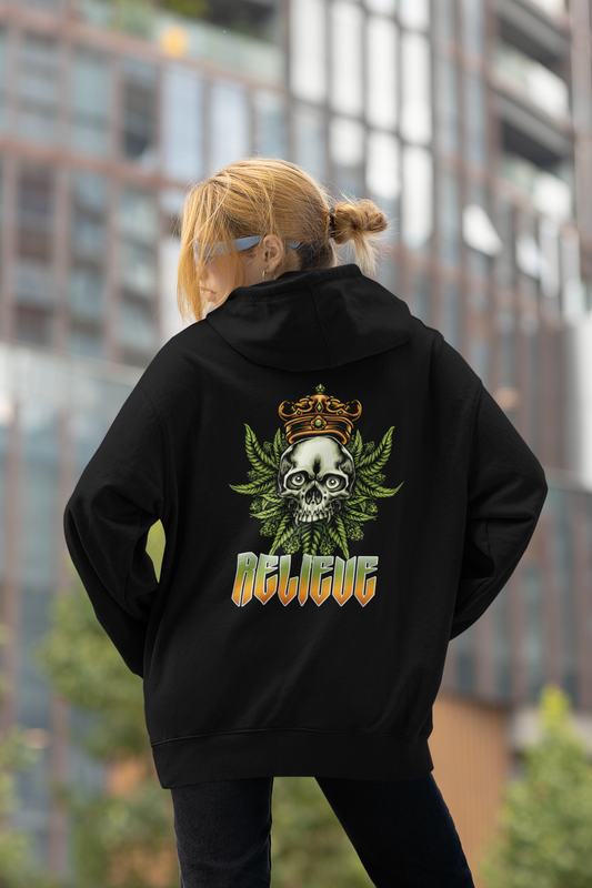 RELIEVE Streetwear Backprint - Slammer Bio Oversized Unisex Hoodie Erwachsenen SH