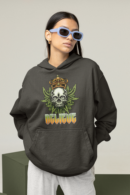 Sudadera con capucha unisex extragrande de algodón orgánico RELIEVE con estampado frontal - Sudadera con capucha extragrande unisex SH - Sudadera con capucha extragrande de algodón orgánico unisex 2.0