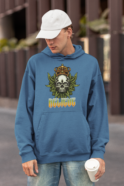 Sudadera con capucha unisex extragrande de algodón orgánico RELIEVE con estampado frontal - Sudadera con capucha extragrande unisex SH - Sudadera con capucha extragrande de algodón orgánico unisex 2.0