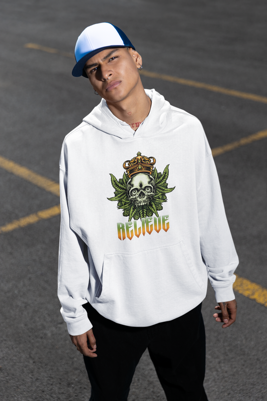 RELIEVE Streetwear Frontprint - Slammer Bio Oversized Unisex Hoodie Erwachsenen SH