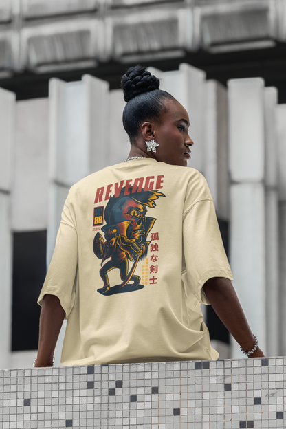 REVENGE RUJUBK Warrior Streetwear Backprint - Freestyler Bio Oversized Unisex T-Shirt Erwachsenen SH