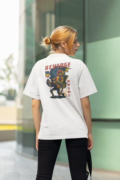 REVENGE RUJUBK Warrior Streetwear Backprint - Freestyler Bio Oversized Unisex T-Shirt Erwachsenen SH