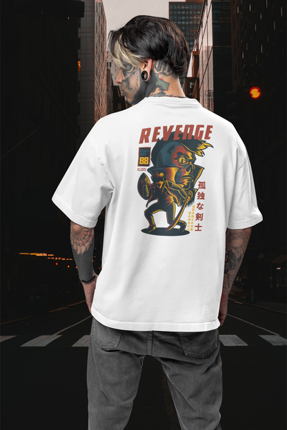REVENGE RUJUBK Warrior Streetwear Backprint - Freestyler Bio Oversized Unisex T-Shirt Erwachsenen SH