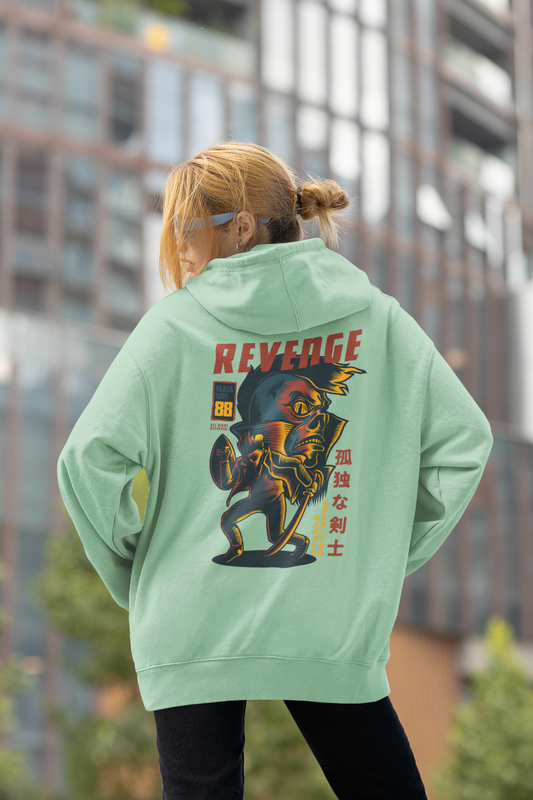 REVENGE RUJUBK Warrior Streetwear - Slammer Bio Oversized Unisex Hoodie Erwachsenen SH
