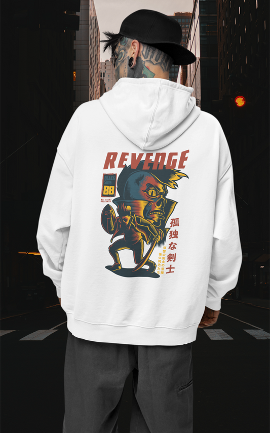 REVENGE RUJUBK Warrior Streetwear - Slammer Bio Oversized Unisex Hoodie Erwachsenen SH