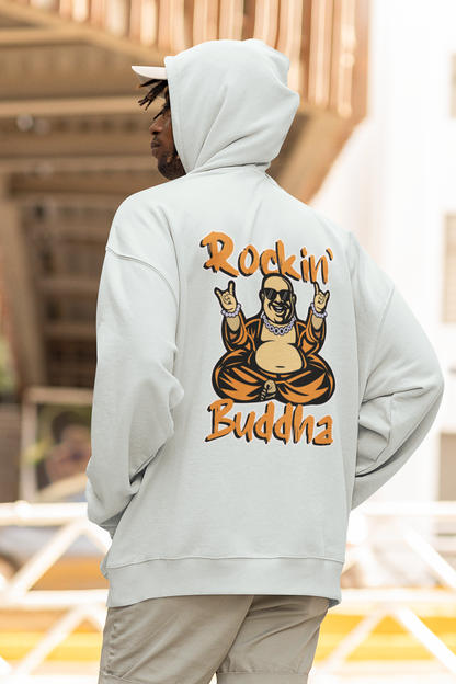 Sudadera unisex extragrande orgánica Slammer con estampado de ropa de calle ROCKIN BUDDHA para adultos SH - Sudadera unisex extragrande orgánica 2.0