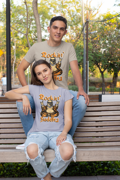 ROCKIN BUDDHA Streetwear Frontside - Creator Unisex T-Shirt Erwachsenen SH