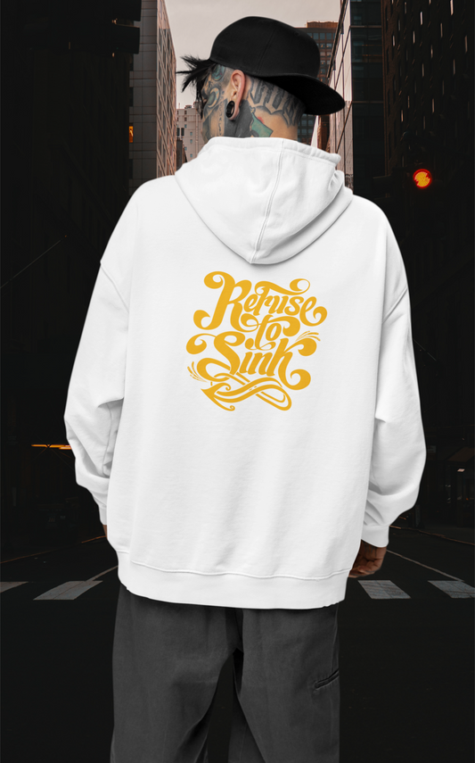 REFUSE TO SINK Streetwear Backprint - Slammer Bio Oversized Unisex Hoodie Erwachsene SH