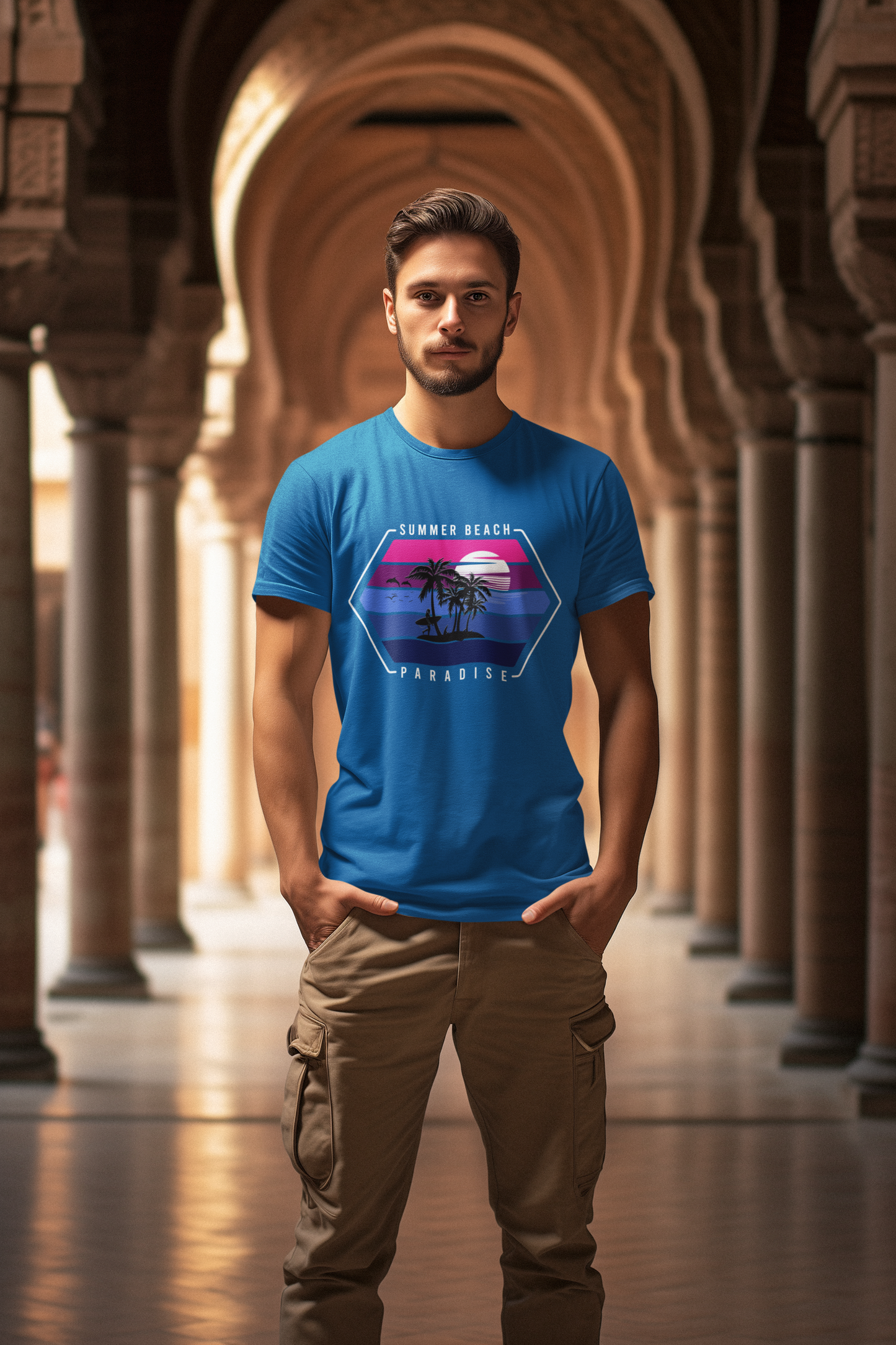 Retro Surfer Sunset - Creator T-Shirt SK