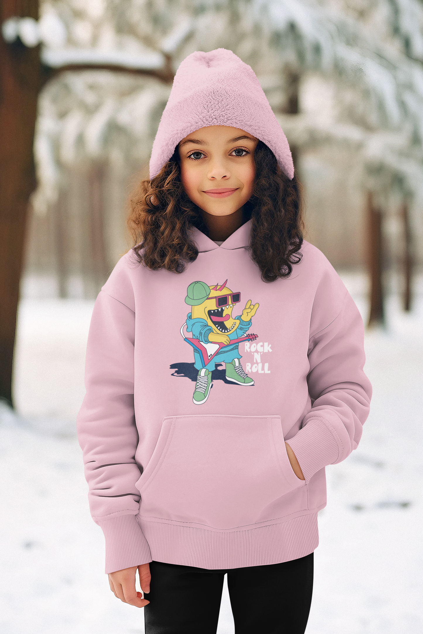 Kinder Hoodie Pullover Bio Baumwolle Hochwertig Langlebig - Rock N Roll Monster - Mini Cruiser Hoodie 2.0 ST/ST SH