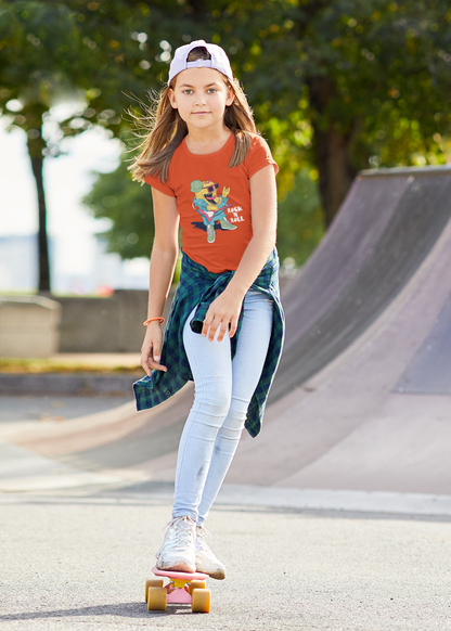 Rock N Roll Monster - Camiseta infantil de manga corta, algodón duradero de alta calidad - Camiseta infantil BC SH