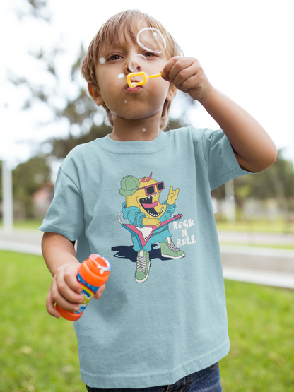 Rock N Roll Monster - Camiseta infantil de manga corta, algodón duradero de alta calidad - Camiseta infantil BC SH