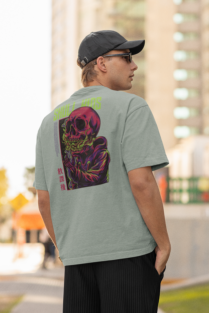 SKULL KIDS Warrior Streetwear Backprint - Freestyler Bio Oversized T-Shirt Erwachsenen SH