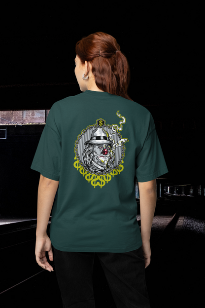 SMOKIE CLOWN Streetwear Backprint - Freestyler Bio Oversized Unisex T-Shirt Erwachsenen SH