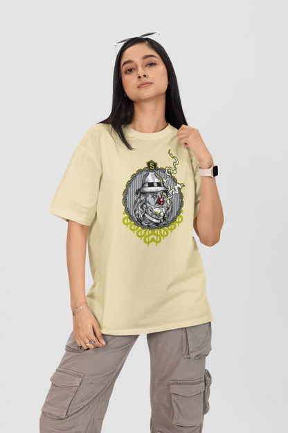 SMOKIE CLOWN Streetwear Frontprint - Freestyler Bio Oversized Unisex T-Shirt Erwachsenen SH
