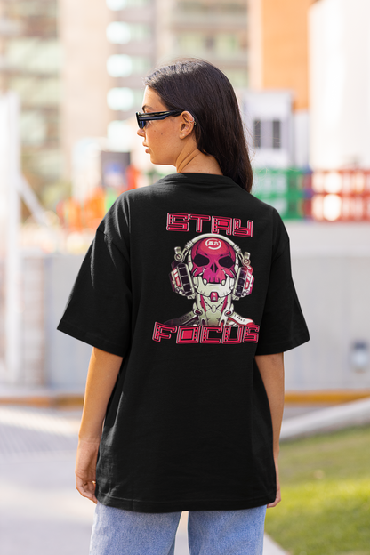 STAY FOCUS Streetwear Backprint - Freestyler Bio Oversized Unisex T-Shirt Erwachsenen SH