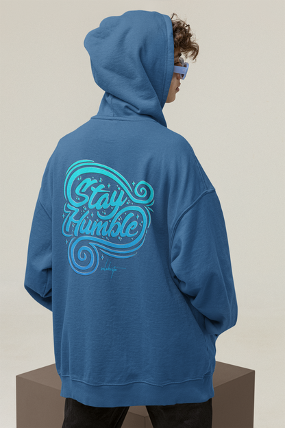 STAY HUMBLE Streetwear Backprint - Sudadera con capucha unisex extragrande Slammer Organic para adultos SH