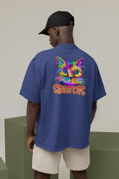 STREETCATS Streetwear Backprint - Freestyler Bio Oversized Unisex T-Shirt Erwachsenen SH