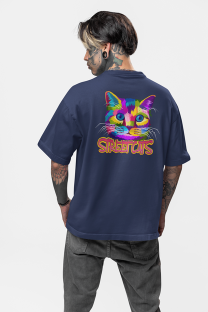 STREETCATS Streetwear Backprint - Freestyler Bio Oversized Unisex T-Shirt Erwachsenen SH