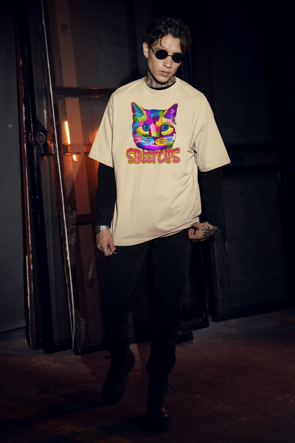 STREETCATS Streetwear Frontprint - Freestyler Bio Oversized Unisex T-Shirt Erwachsenen SH