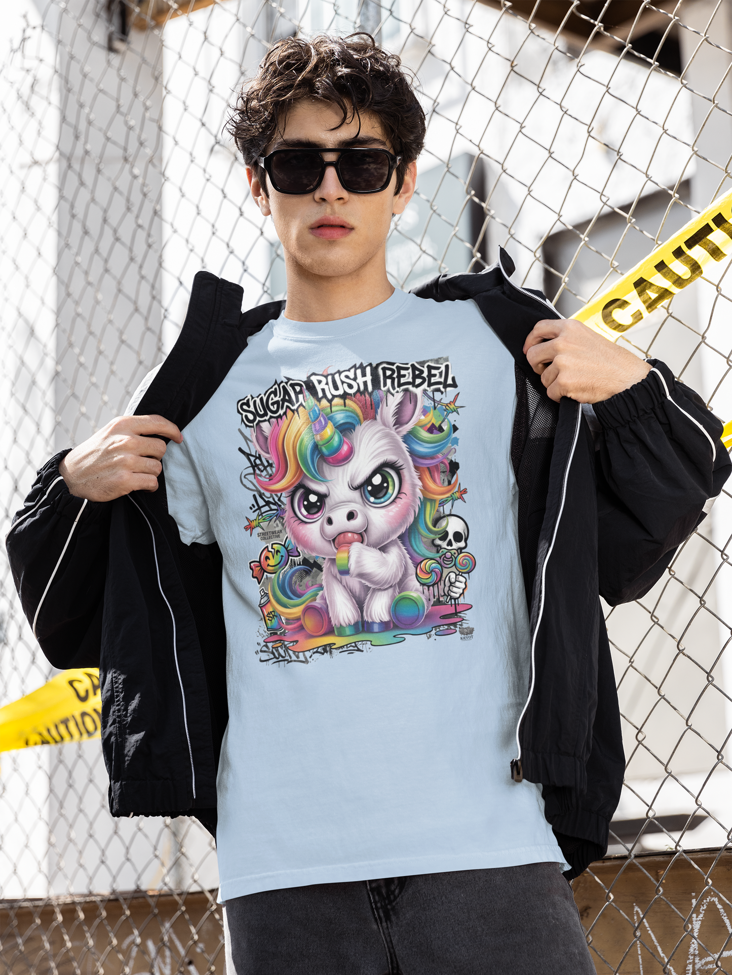 SUGAR RUSH REBEL Kryot Streetwear - Creator Unisex Bio T-Shirt Erwachsenen SH