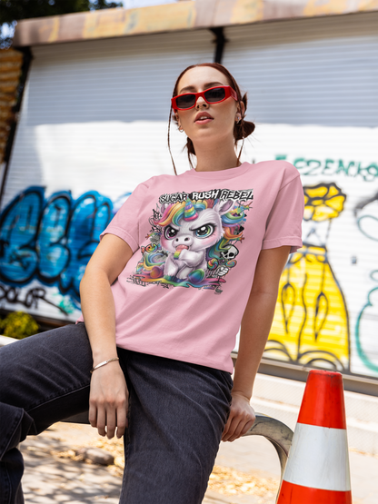 SUGAR RUSH REBEL Kryot Streetwear - Creator Unisex Bio T-Shirt Erwachsenen SH