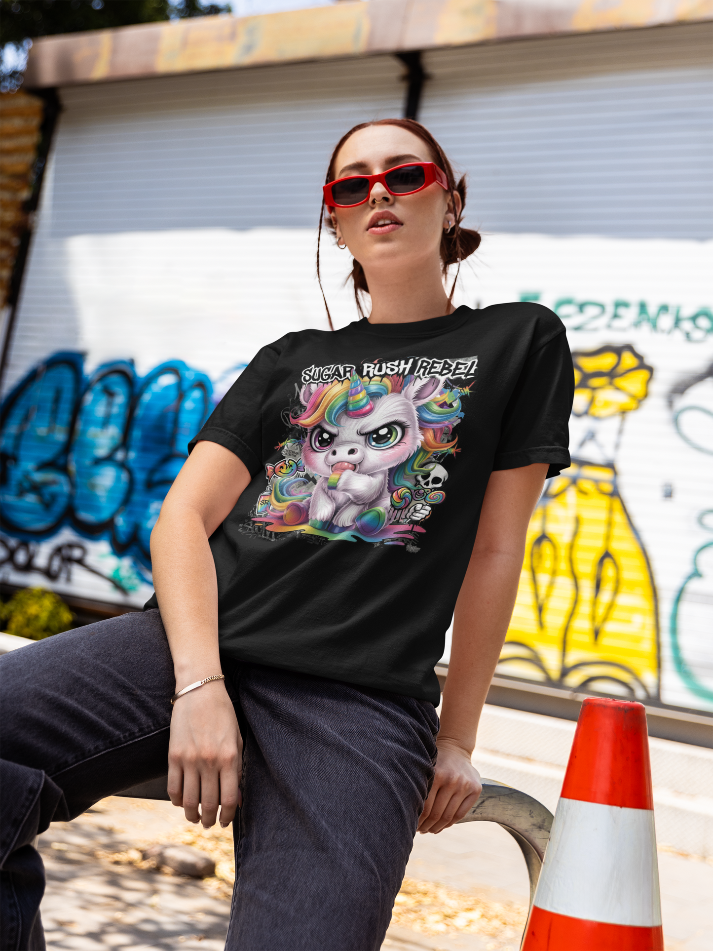 SUGAR RUSH REBEL Kryot Streetwear - Creator Unisex Bio T-Shirt Erwachsenen SH