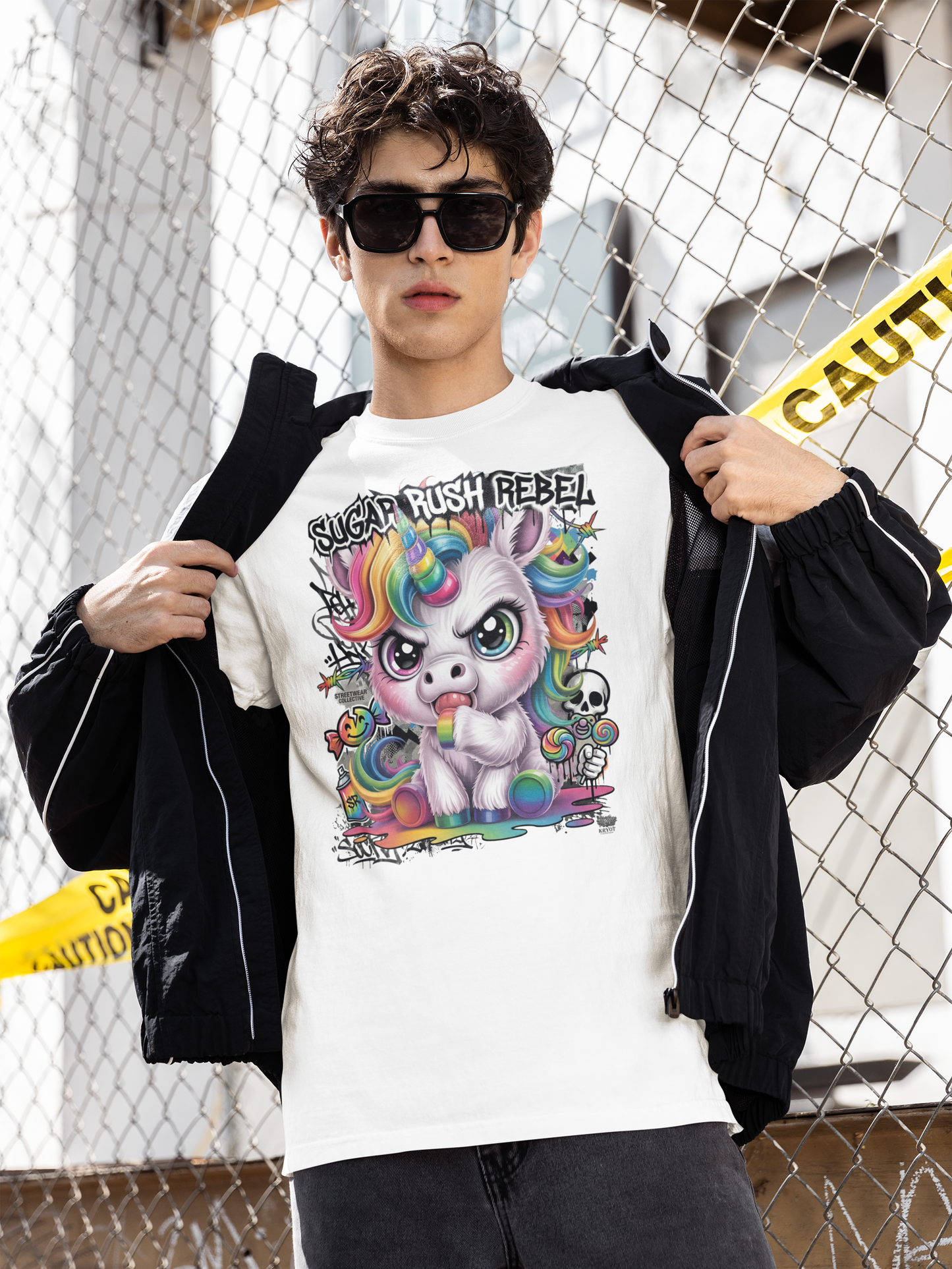 SUGAR RUSH REBEL Kryot Streetwear - Creator Unisex Bio T-Shirt Erwachsenen SH