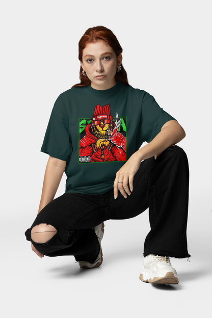 SUPREME Streetwear Frontprint - Freestyler Bio Oversized Unisex T-Shirt Erwachsenen SH