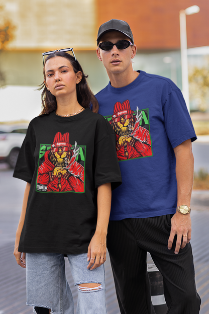 SUPREME Streetwear Frontprint - Freestyler Bio Oversized Unisex T-Shirt Erwachsenen SH